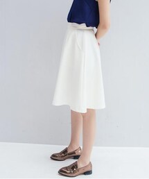 mooncat | 前打摺圓襬中裙(スカート)