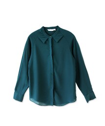 mooncat | 蝴蝶領造型雪紡衫(シャツ/ブラウス)