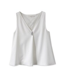 mooncat | 俐落剪裁別針背心(その他トップス)