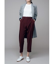 mooncat | 側釦壓摺西裝褲(スラックス)