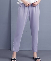 mooncat | MOONCAT 側開岔鈕釦裝飾長褲(スラックス)