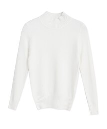 mooncat | 羅紋立領合身毛衣(ニット/セーター)