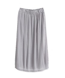 mooncat | MOONCAT 細壓摺鬆緊長裙(スカート)