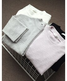 mooncat | 正韓 五分袖立領上衣(Tシャツ/カットソー)