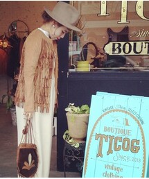 ticog | ノーカラージャケット