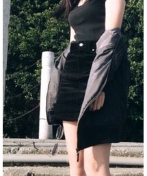 H&M | 燈芯絨窄裙(スカート)