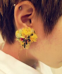 MUM'S THE WORD | お花のピアス(ピアス（両耳用）)