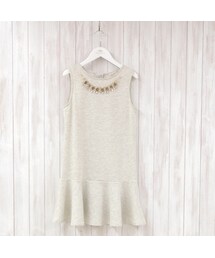 RD ROUGE DIAMANT | ビジュー付きスウェットワンピ(ワンピース)