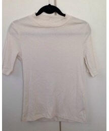 UNIQLO | クルーネックリブT 5部袖(Tシャツ/カットソー)