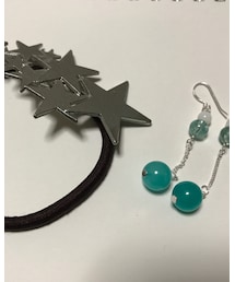 今日のアクセ | ヘアゴムとピアス(ピアス（両耳用）)