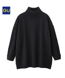 GU | （GU）ハイネックボリュームセーター（長袖）(ニット/セーター)