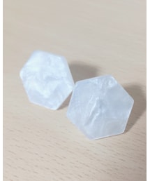 ピアス | 六角形結晶ピアス(ピアス（両耳用）)