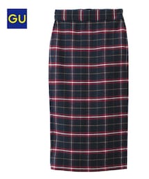 GU | チェックナローミディスカート(スカート)