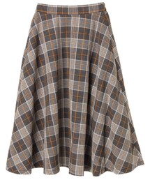 chocol raffine robe | 単色タータンチェックスカート(スカート)