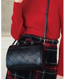 KANGOL | モノグラム柄レザー調バッグ(ショルダーバッグ)