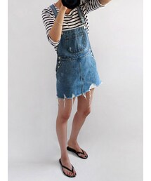 2lve(투엘브/twelve) | overoll denim skirt(サロペット/オーバーオール)