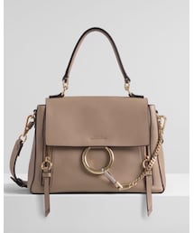 Chloe | 「faye day」スモールデイバッグ スムースカーフスキン＆スエードカーフスキン製「Faye Day」スモールダブルキャリーバッグ(ハンドバッグ)