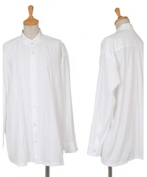 ISSEY MIYAKE | コットンピンタックスタンドカラーシャツ 白L ¥13,586(シャツ/ブラウス)