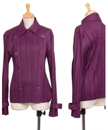 PLEATS PLEASE | 8Bダブルジャケット¥22,253(ジャケット/アウター)