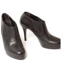 BALENCIAGA | レザーサイドゴアピンヒールブーティ¥24,882 (シューズ)