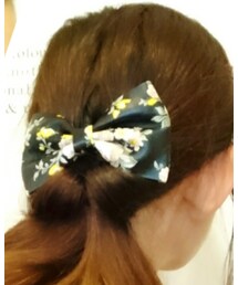 花柄リボンバレッタ♡ | バレッタ/ヘアクリップ