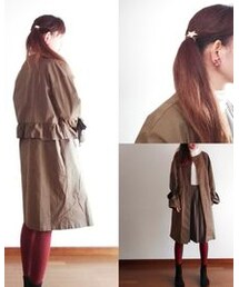 韓国ファッション | ノーカラーコート