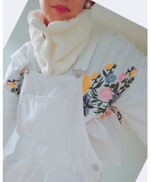 ZARA | 花柄刺繍ブラウス(シャツ/ブラウス)