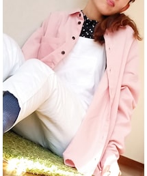 着回しその②ピンクのコーデュロイシャツVer. | その他