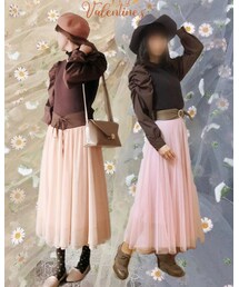 チュールスカートはpinkrubyちゃんとのコラボでも😌 | その他