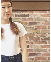 UNIQLO | リブクルーネックT ♡ Mサイズ(Tシャツ/カットソー)