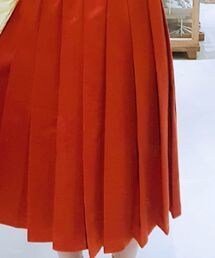 :EMPHASIZE | 內腰抽繩磨毛百褶裙(スカート)