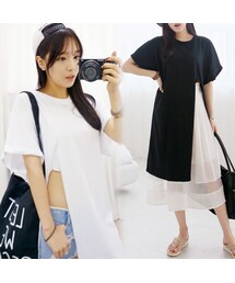 サイドスリット入り半袖Ｔシャツ(Tシャツ/カットソー)