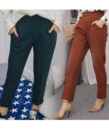 ゴムウエストシンプルスラックス(その他パンツ)