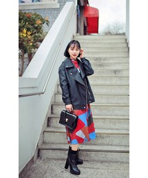 HOTPING | ルーズライダースジャケット(ライダースジャケット)