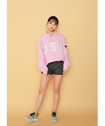 HOTPING | ジッパー付きロゴプリントスウェット(スウェット)