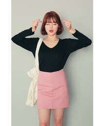 HOTPING | ベーシック無地ラウンドＴシャツ(Tシャツ/カットソー)