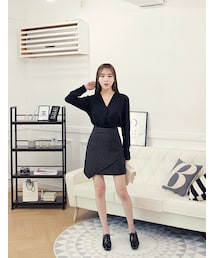 HOTPING | シンプルＶネックブラウス(シャツ/ブラウス)