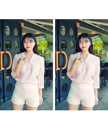 HOTPING | フロントポケットスキッパーブラウス(シャツ/ブラウス)