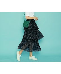 HOTPING | ウエストゴムティアードラッフルスカート★全7種(スカート)