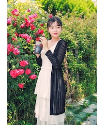 HOTPING | シースルーリブ編みカーディガン(カーディガン/ボレロ)