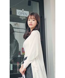 HOTPING | ポケット付き前開きロングカーディガン(カーディガン/ボレロ)