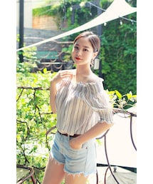 HOTPING | エスニックオフショルダーブラウス(シャツ/ブラウス)