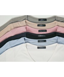 HOTPING | ルーズフィットシンプルVネックTシャツ(Tシャツ/カットソー)