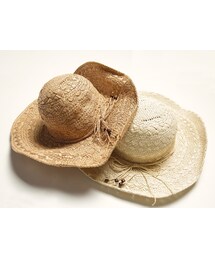 HOTPING | リゾート風つば広ストローハット(ハット)