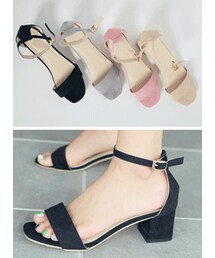 HOTPING | スエードアンクルストラップサンダル(サンダル)