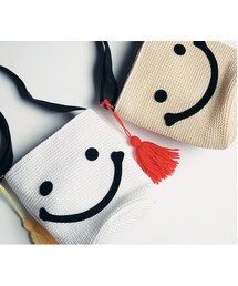 HOTPING | タッセル付きスマイル巾着ショルダーバッグ(ショルダーバッグ)