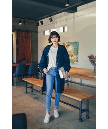HOTPING | ハイネックカジュアルロングジャケット(その他アウター)