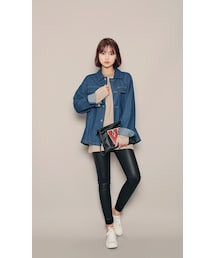 HOTPING | ルーズフィットブルーデニムジャケット(デニムジャケット)