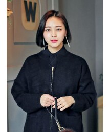 HOTPING | チェーンフリンジキュービックピアス(ピアス（両耳用）)