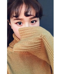 HOTPING | ワイドスリーブタートルネックニットプルオーバー(ニット/セーター)